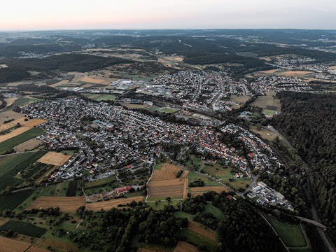 Remchingen aus der Vogelperspektive