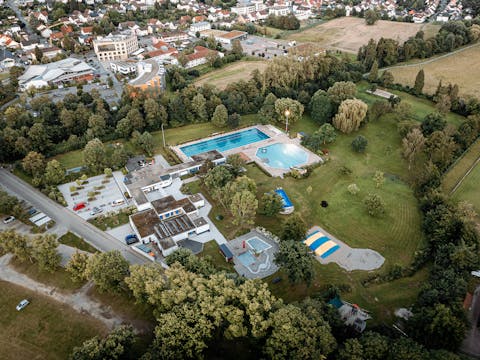 Freibad von oben