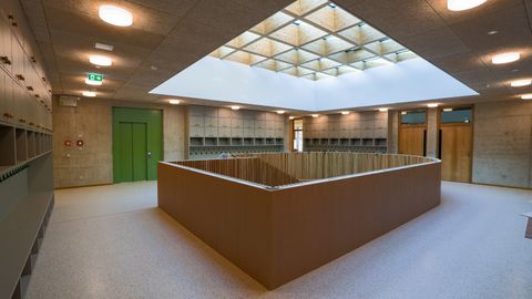 Garderobe bei der Kita Campusknirpse
