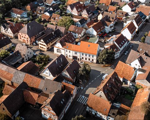 Löwensaal aus der Vogelperspektive