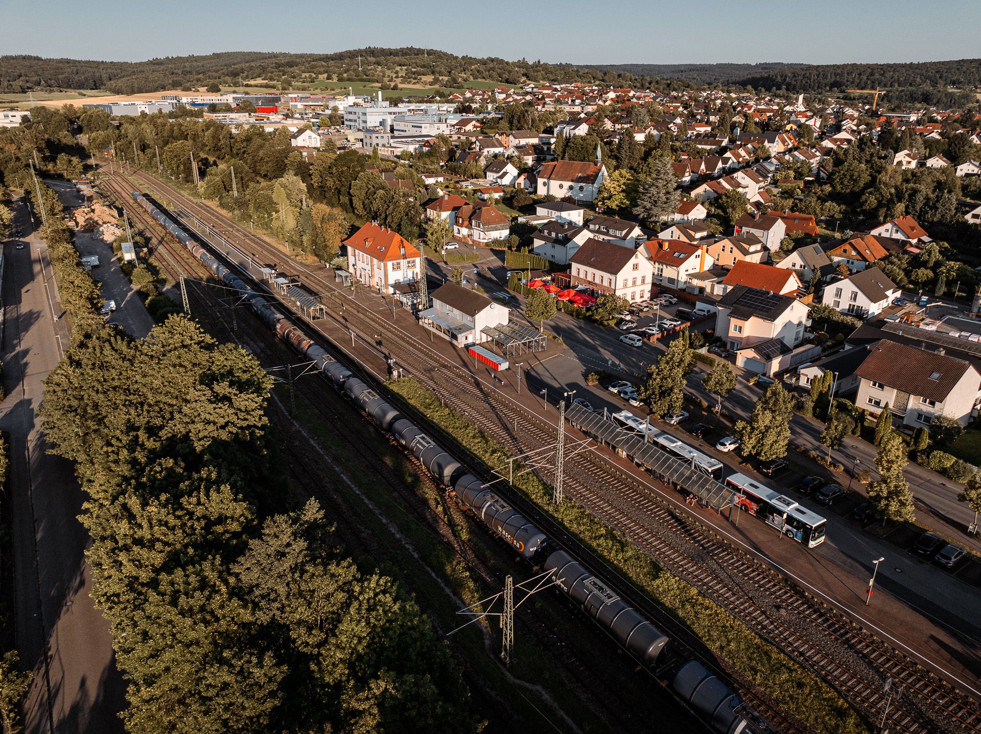 Bahngleise am Remchinger Bahnhof; (c) Gemeinde Remchingen; Felix Buderer