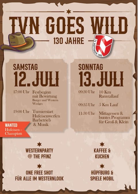 Flyer zur Veranstaltung 130 Jahre TVN